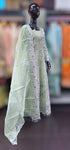 Long Embroidered Maxi Green
