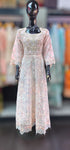 Long Embroidered Maxi baby pink