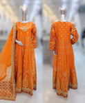 Ladies Long dress Maxi Orange