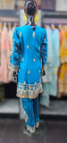 Blue Kameez with straight trouser
