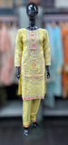 Yellow Gold Kameez with straight trouser