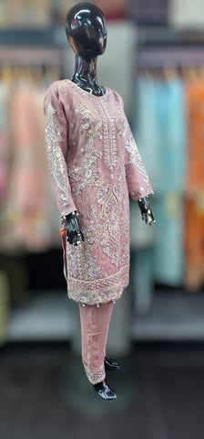 Lilac Kameez with straight trouser