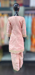 Baby pink Kameez with straight trouser