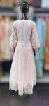 Long Embroidered Maxi baby pink