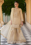 Ladies Gold kameez with Gharara