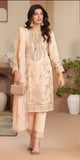 Ladies luxury chiffon kameez with intricate hand embellishments and stone work