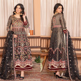 Ladies Black maxi/anarkali with intricate hand embellishments