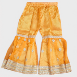 Girls Orange Organza